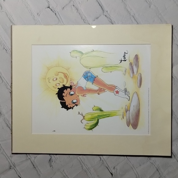 Betty Boop 2006 Western Girl By Toby Bluth Signed Print 13"x16" - Picture 6 of 10